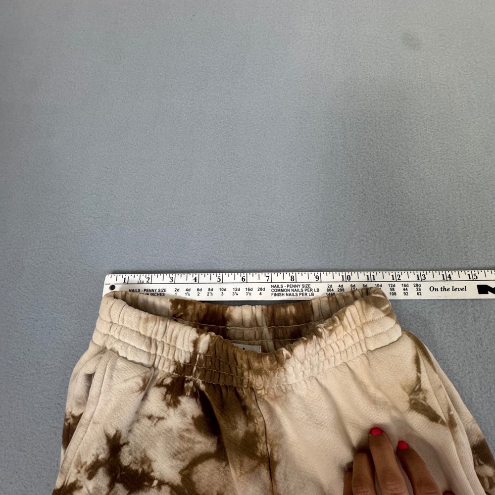 Frankies‎ Bikinis Sweatsuit Set Sz S Tie Dye Cropped Hoodie Joggers Tan Brown - Picture 9 of 16
